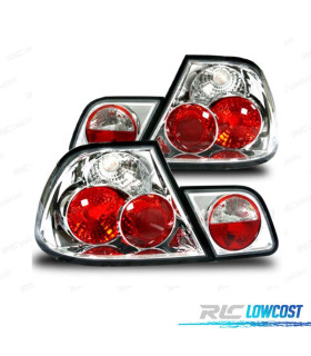 FANALI BMW E46 4P 98-01 LED LOOK LEXUS FONDO CROMATO