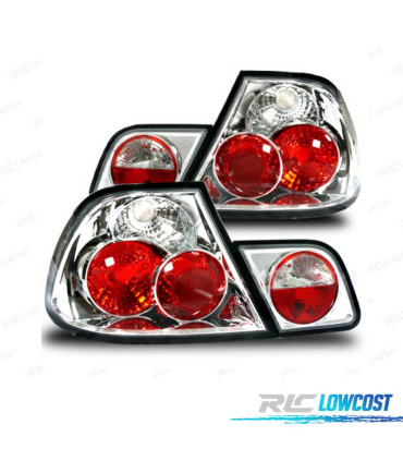 FANALI BMW E46 4P 98-01 LED LOOK LEXUS FONDO CROMATO