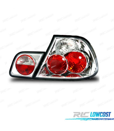 FANALI BMW E46 4P 98-01 LED LOOK LEXUS FONDO CROMATO