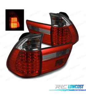 FANALI PER BMW X5 E53 LED ROSSO AFFUMICATO