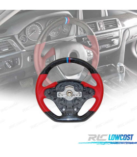 Volante per BMW F30 F31 F32 F33 F36 LOOK M CARBONIO ROSSO