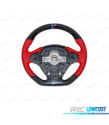 Volante per BMW F30 F31 F32 F33 F36 LOOK M CARBONIO ROSSO