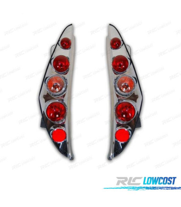 FANALI FIAT PUNTO 99-03 LOOK LEXUS FONDO CROMATO